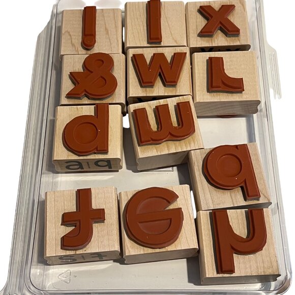 Stampin Up! Big Deal Alphabet Rubber Stamp Set - Picture 2 of 3